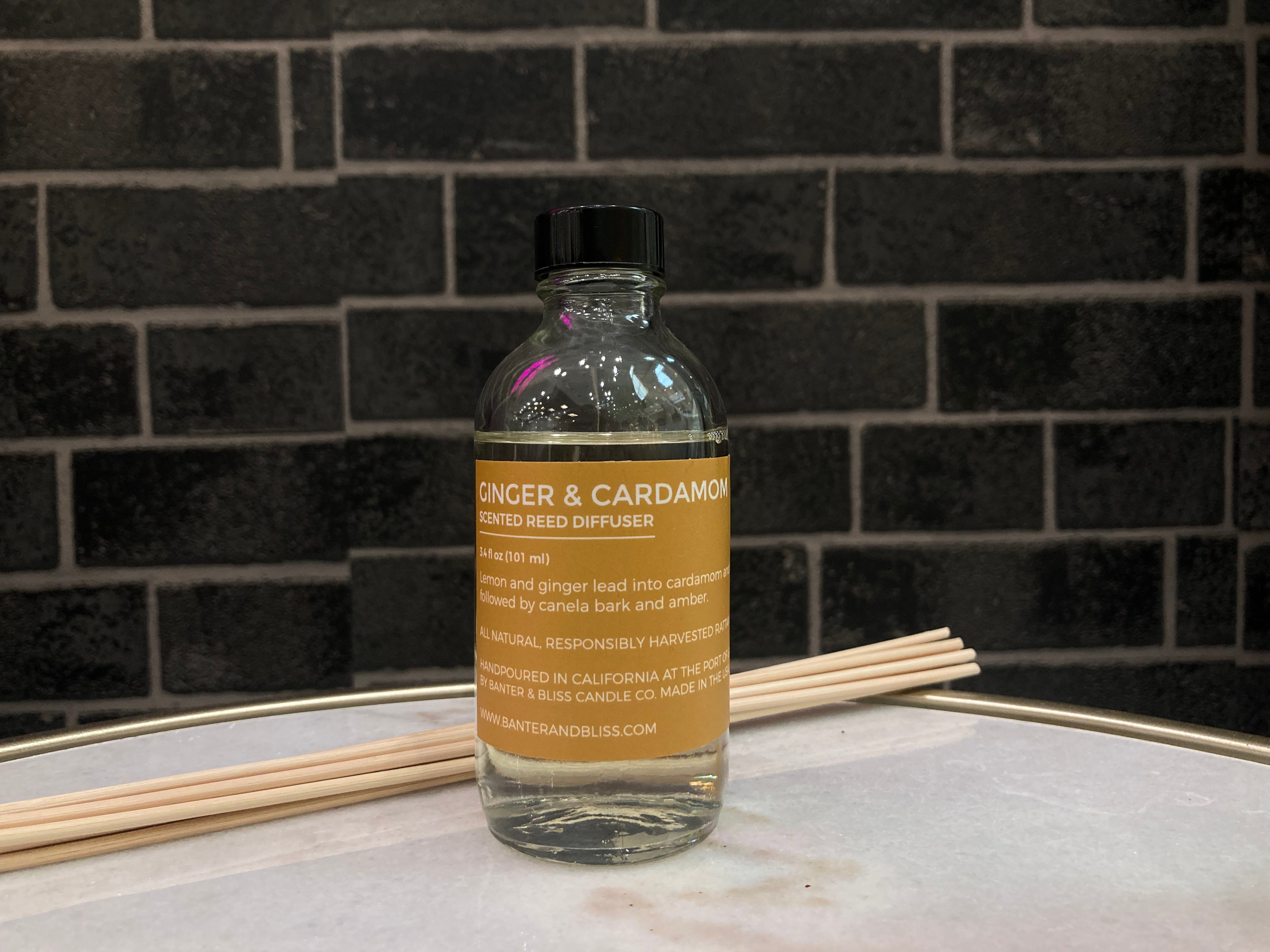 Ginger & Cardamom Scented Reed Diffuser (3.5 fl. oz. | 104 mL)