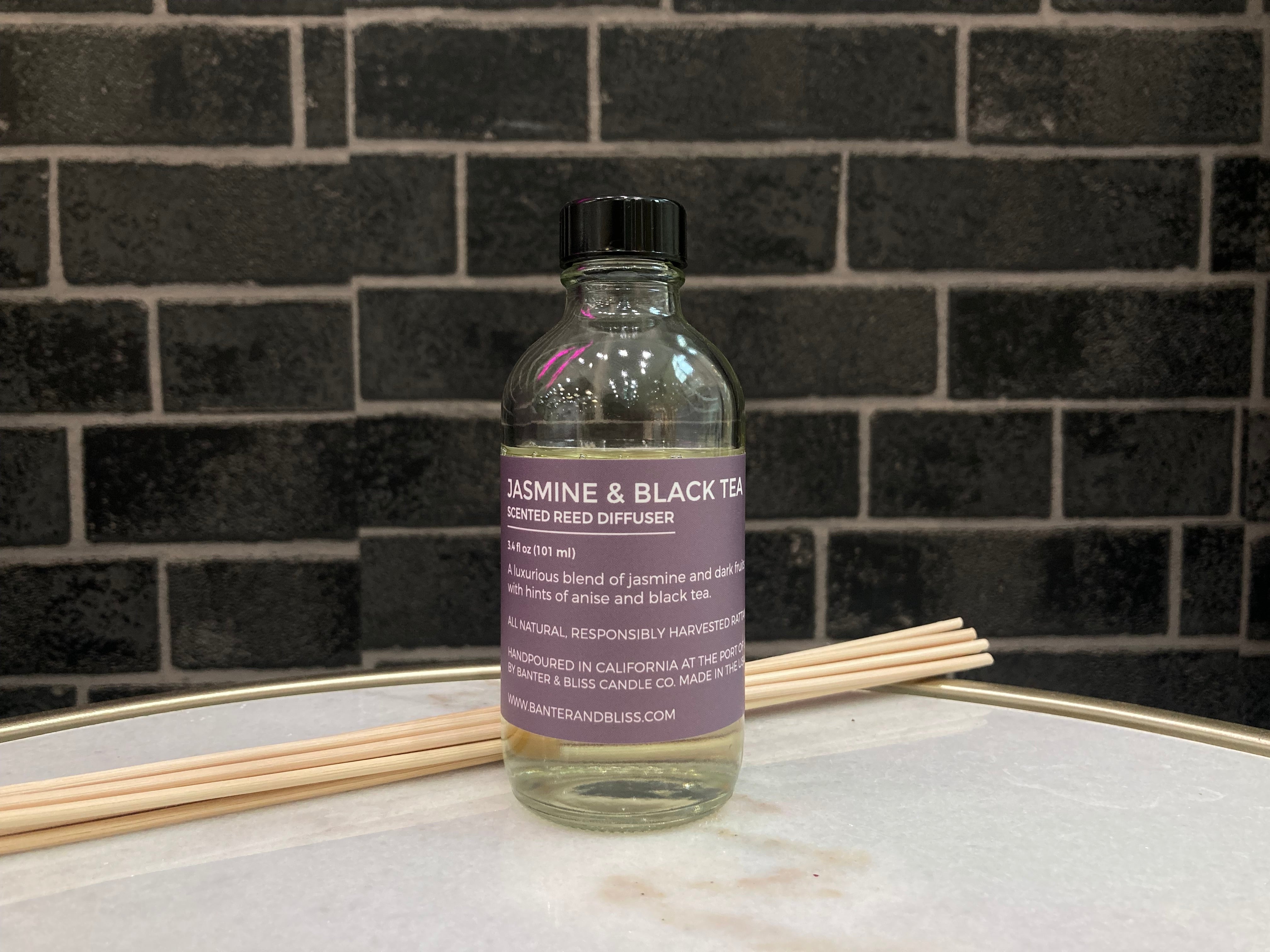 Jasmine & Black Tea Scented Reed Diffuser (3.5 fl. oz. | 104 mL)