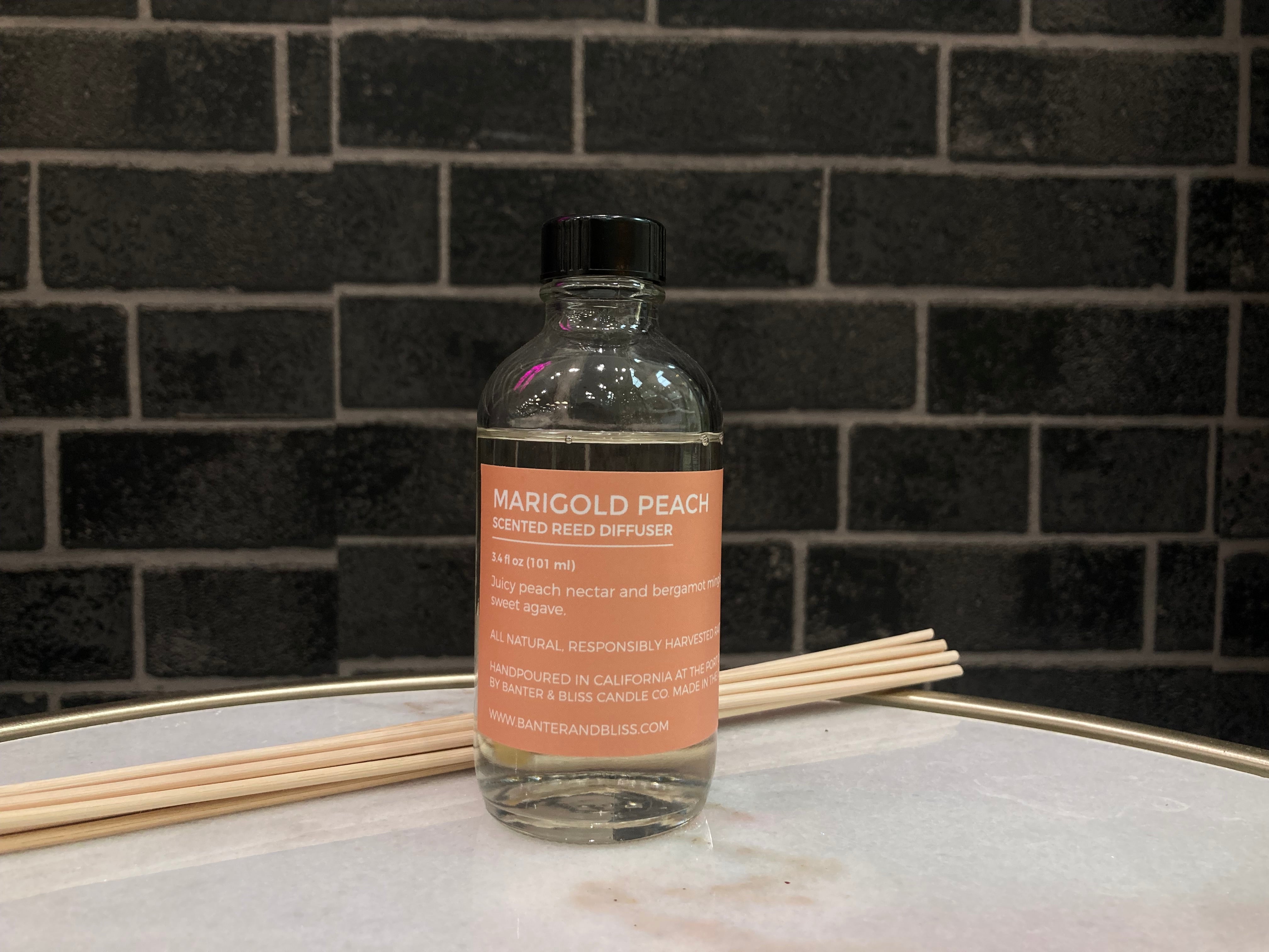 Marigold Peach Scented Reed Diffuser (3.5 fl. oz. | 104 mL)