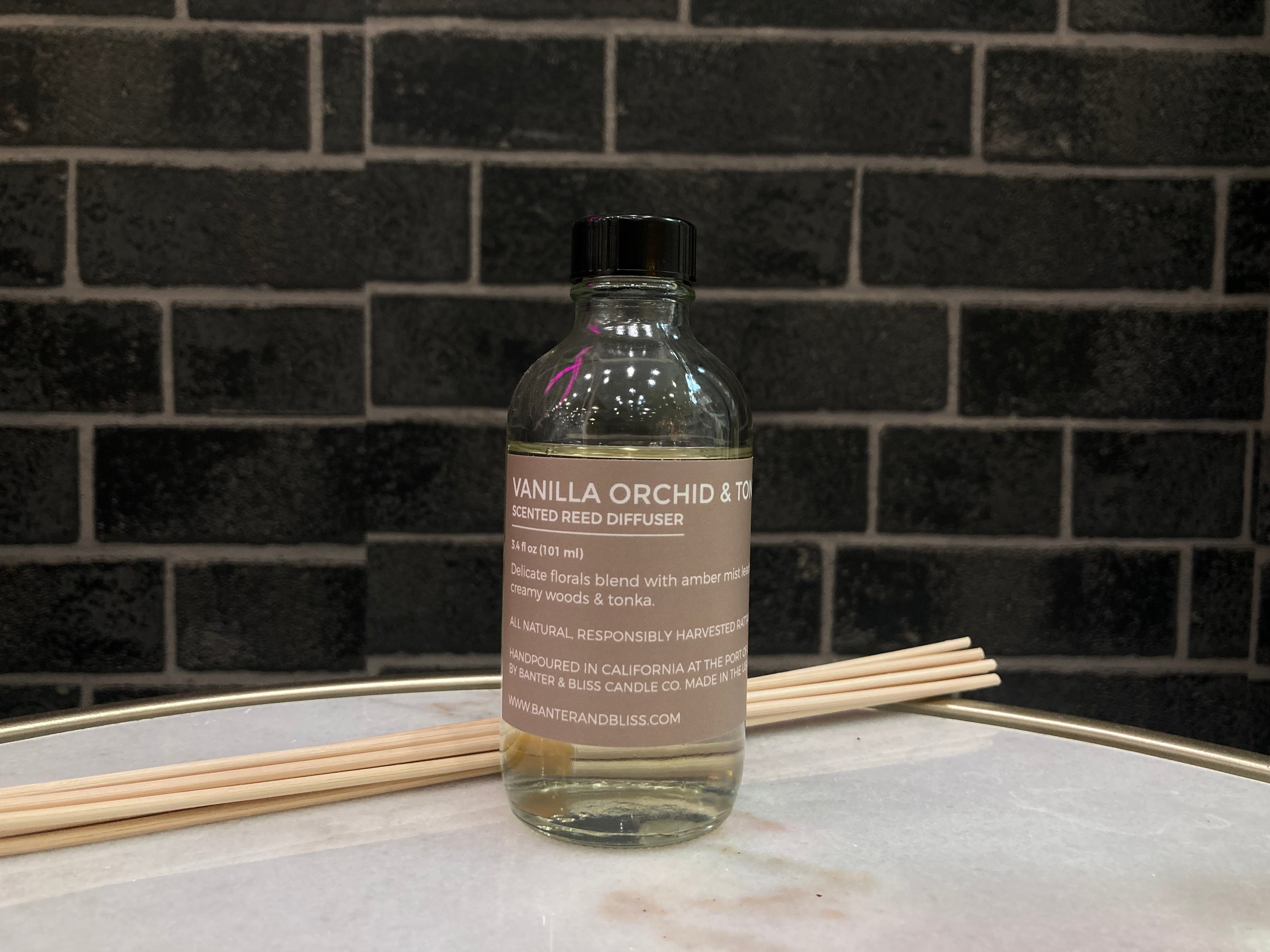 Vanilla Orchid & Tonka Scented Reed Diffuser (3.5 fl. oz. | 104 mL)