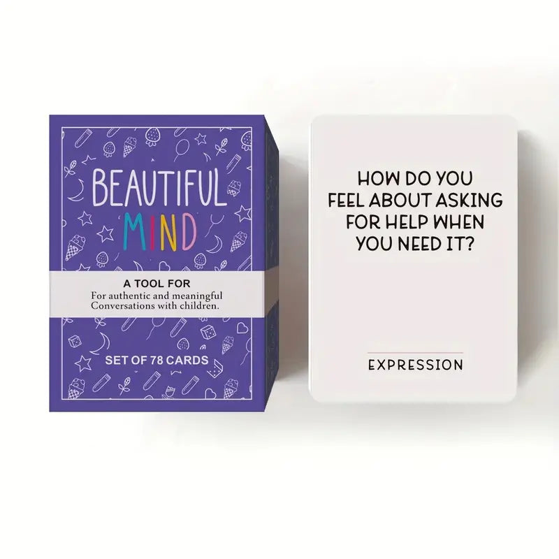Beautiful Mind Parent-Dialogue Cards - 78 Cards for Genuine and Meaningful Conversations
