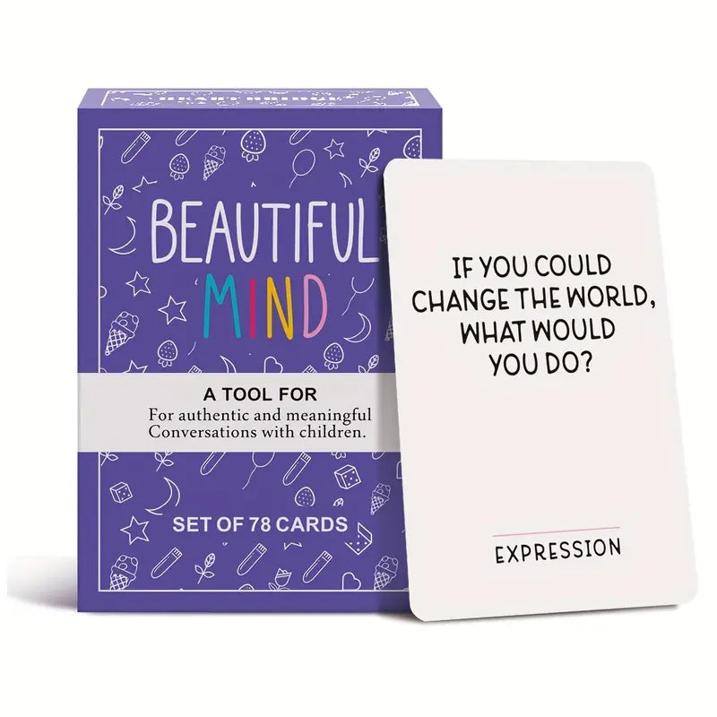 Beautiful Mind Parent-Dialogue Cards - 78 Cards for Genuine and Meaningful Conversations