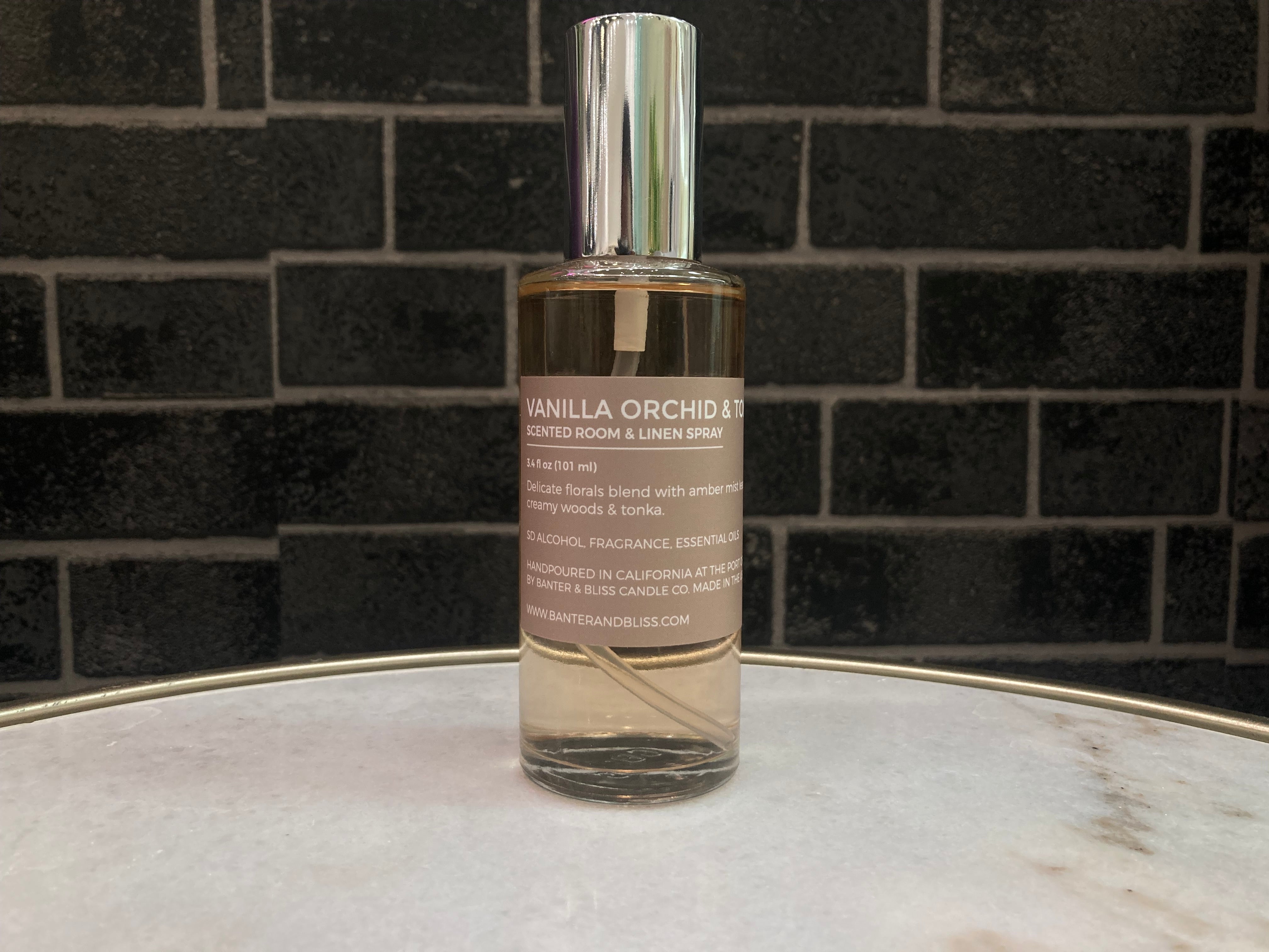 Vanilla Orchid & Tonka Room & Linen Spray (3.4 oz. | 101 mL)