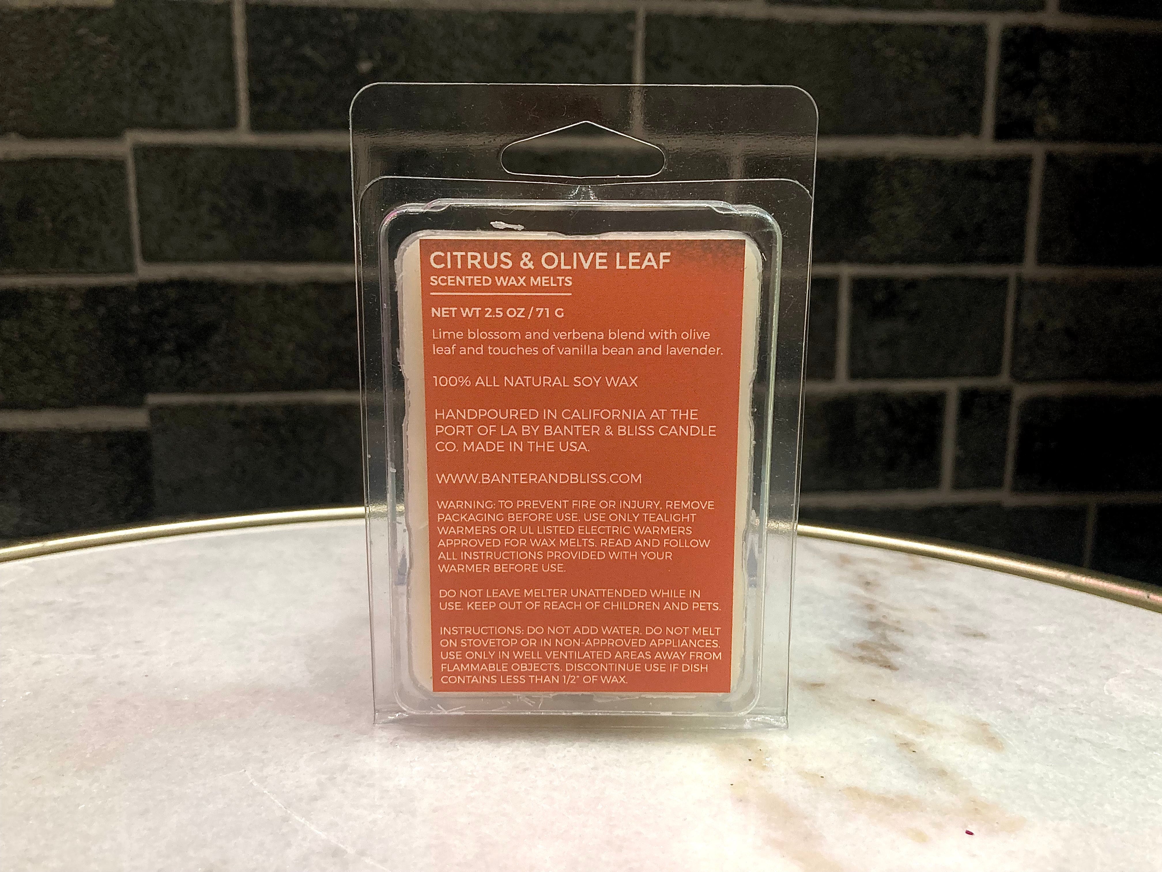 Citrus & Olive Leaf Soy Wax Melts (2.5 oz. | 71 g)