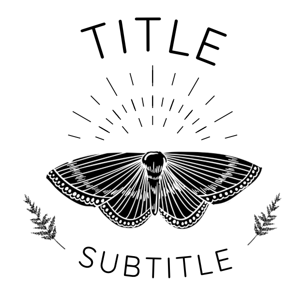 GF10 label template with butterfly.