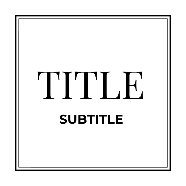GF6 label template with double line border.