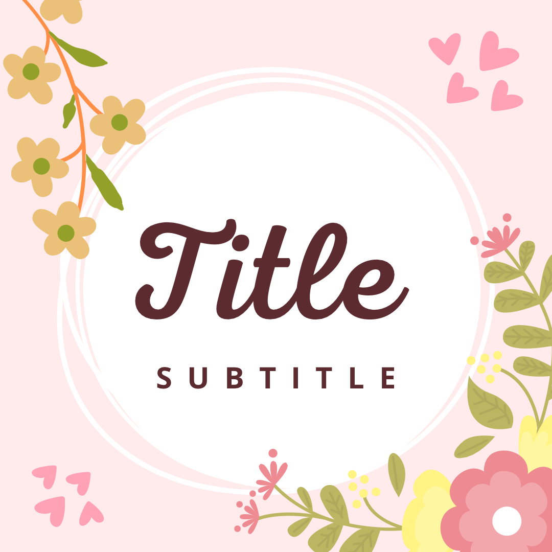 M1 label template with pastel hues and floral elements.