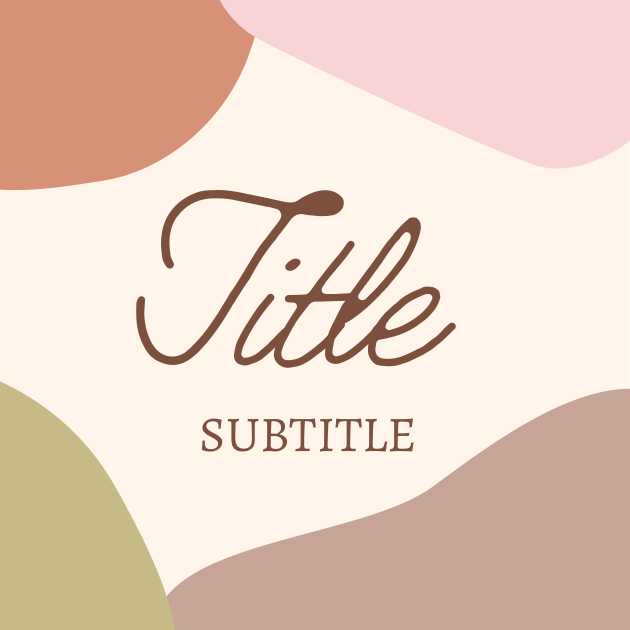 S5 label template with neutral colors and script.