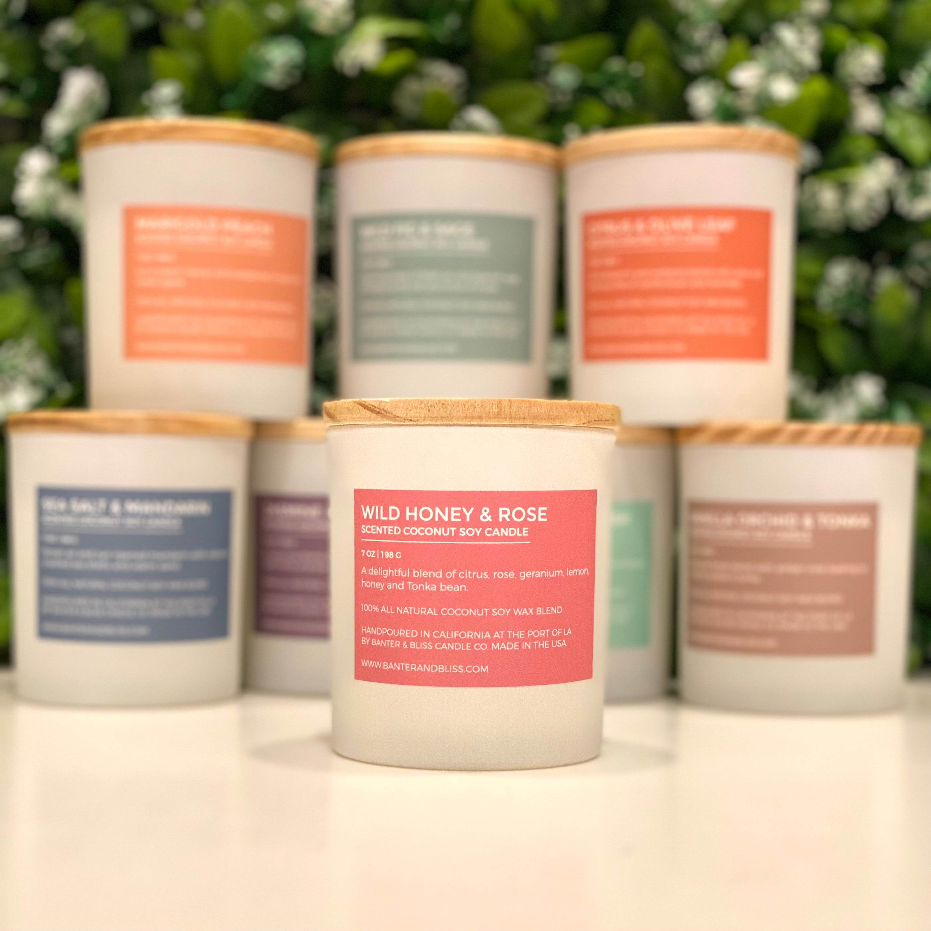 Wild Honey & Rose Scented Candle (7 oz. | 198 g)