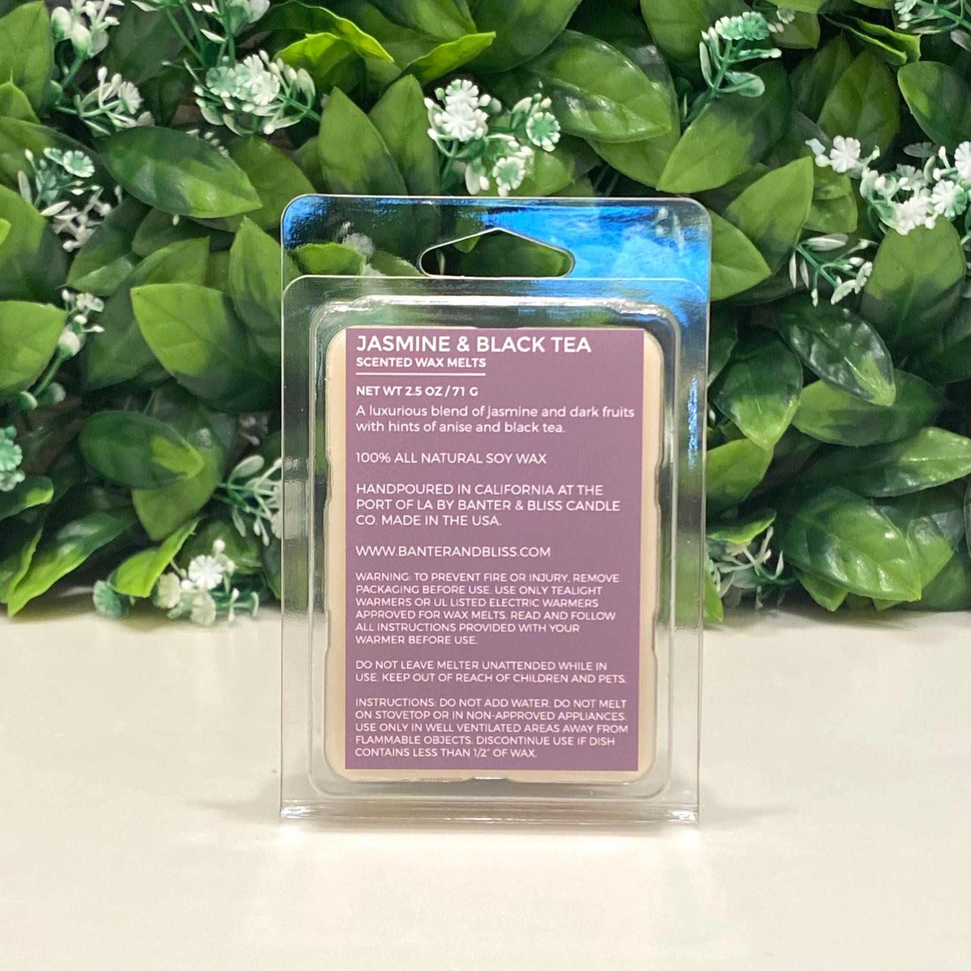 Jasmine & Black Tea Soy Wax Melts (2.5 oz. | 71 g)