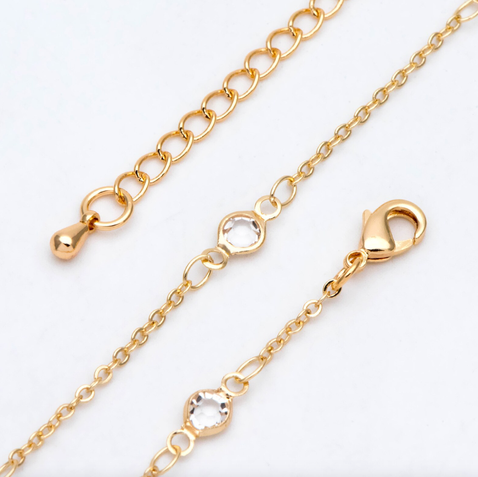 Crystal Coin Bead Necklace.