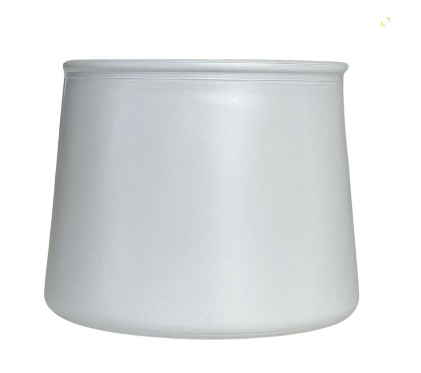 Tapered Matte White 10.5 oz. Upgrade Jar