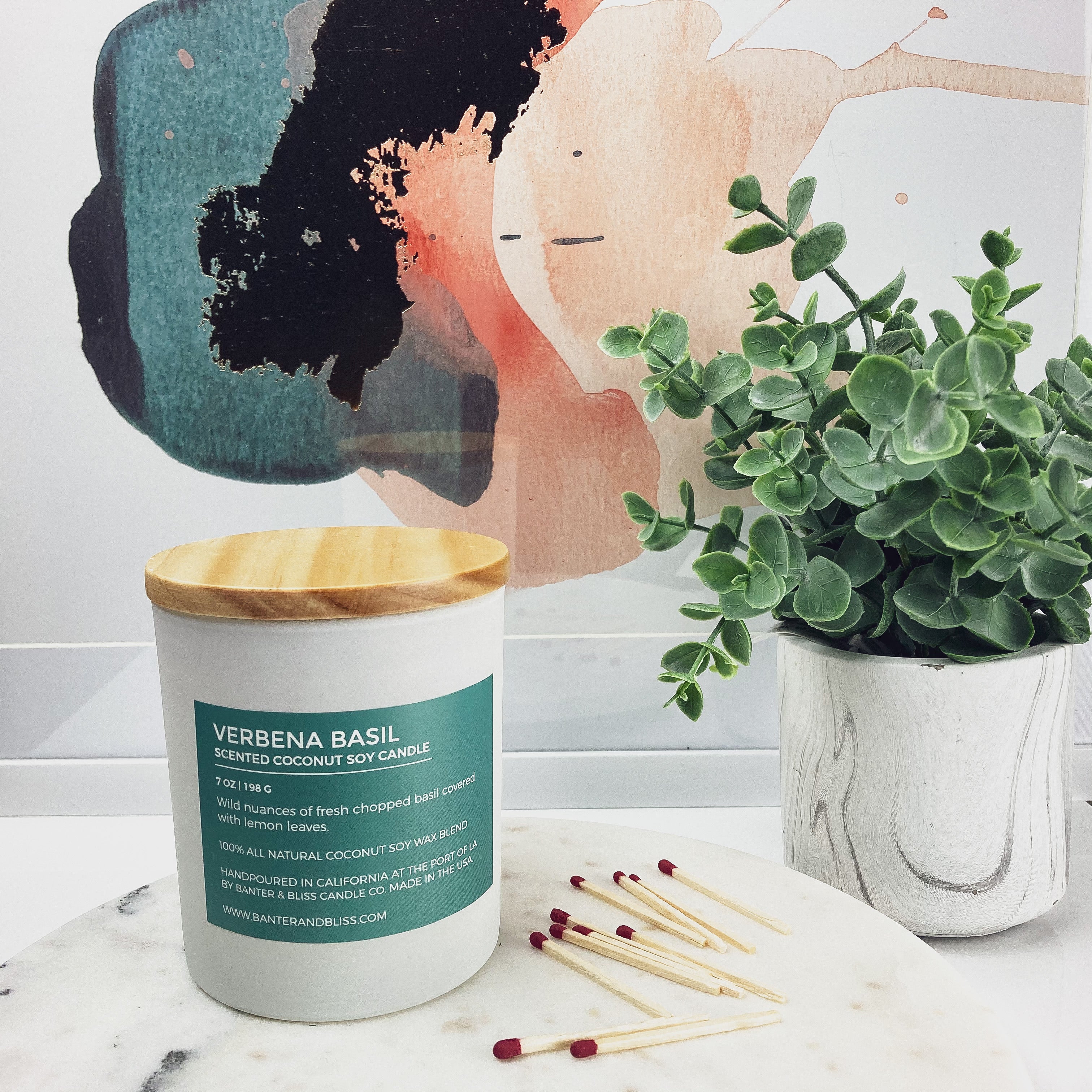 Verbena Basil Scented Candle (7 oz. | 198 g)