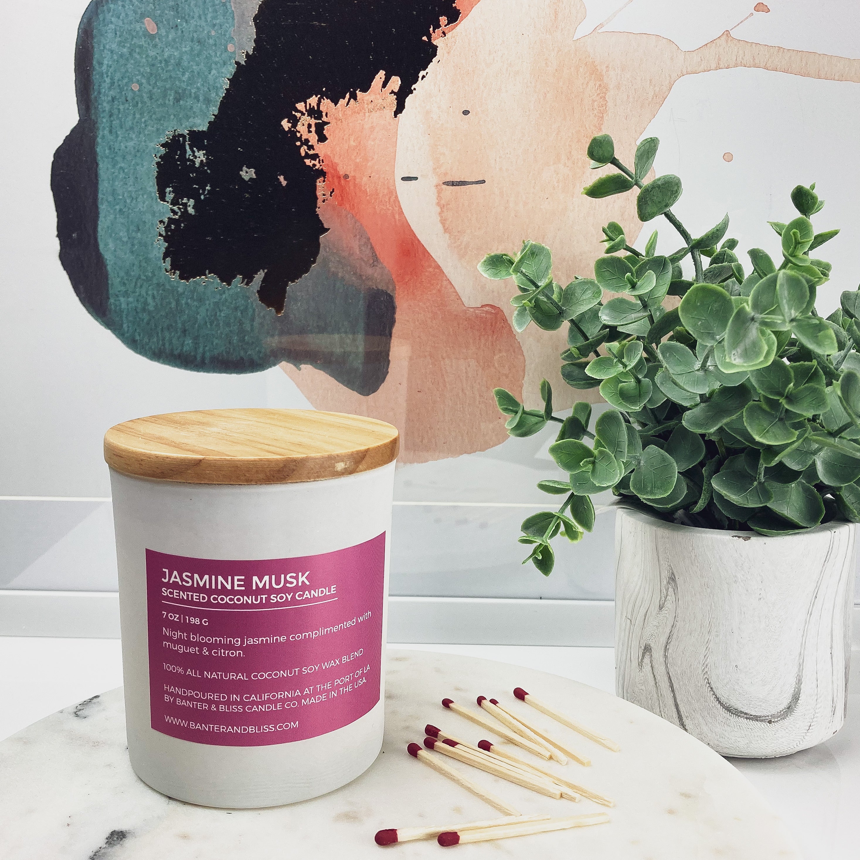 Jasmine Musk Scented Candle (7 oz. | 198 g)