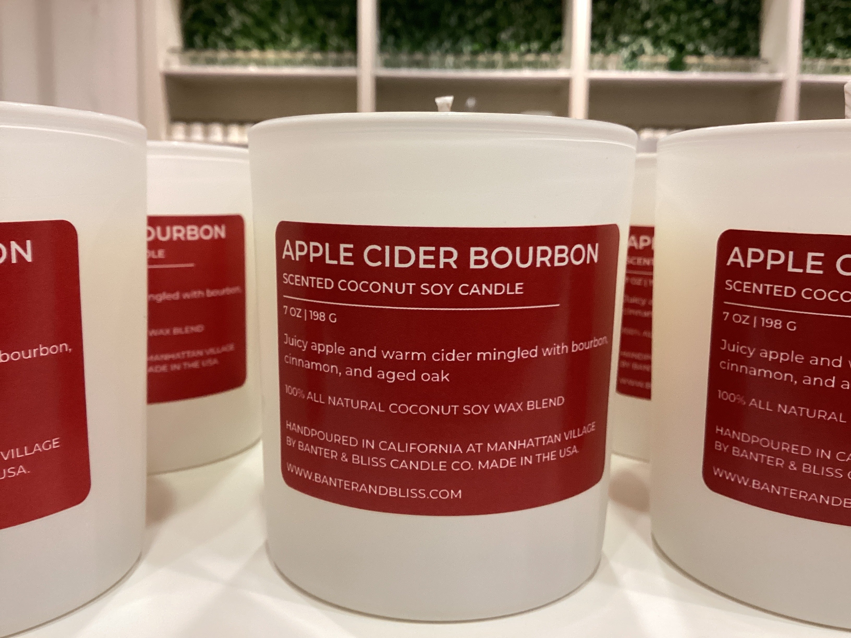 Apple Cider Bourbon. 7 OZ Candle. Small Batch.