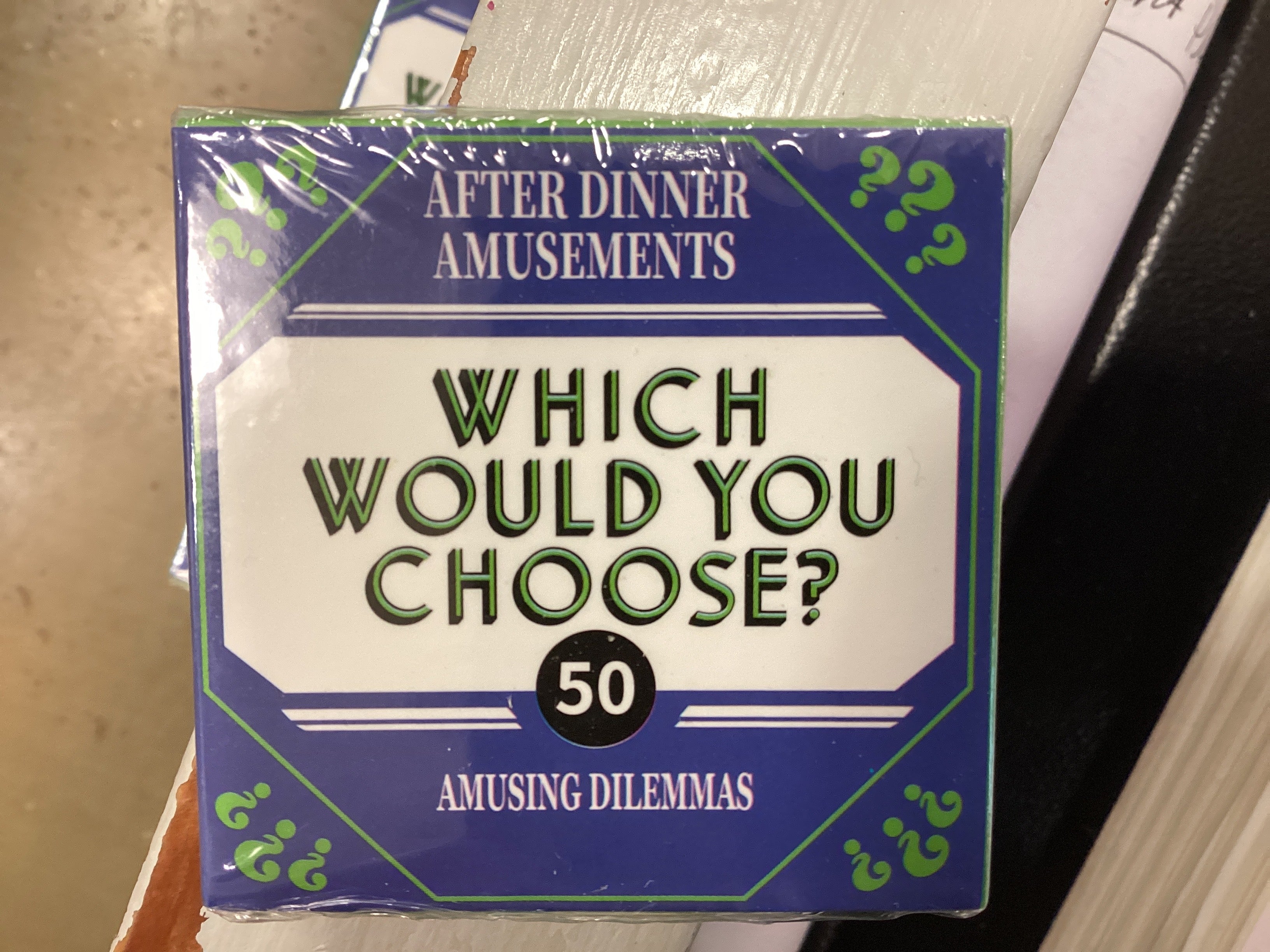 Which Would You Choose? Card Game