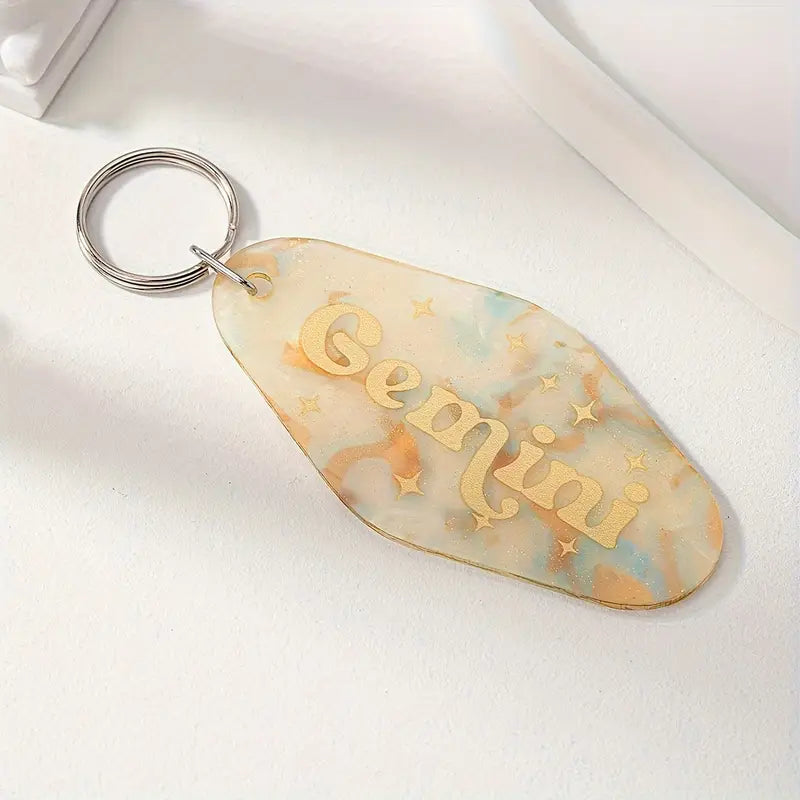 Zodiac Motel Keychains Gemini