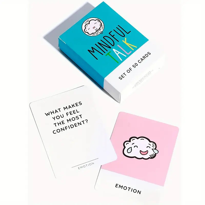 50-Card Mindful Talk Card Deck - Mindfulness & Meditation