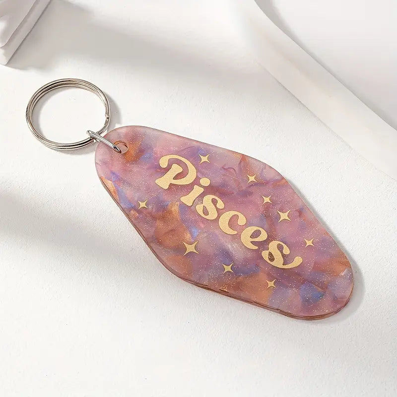 Zodiac Motel Keychains Pisces