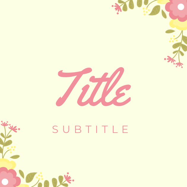 S18 label template with retro pastel florals.