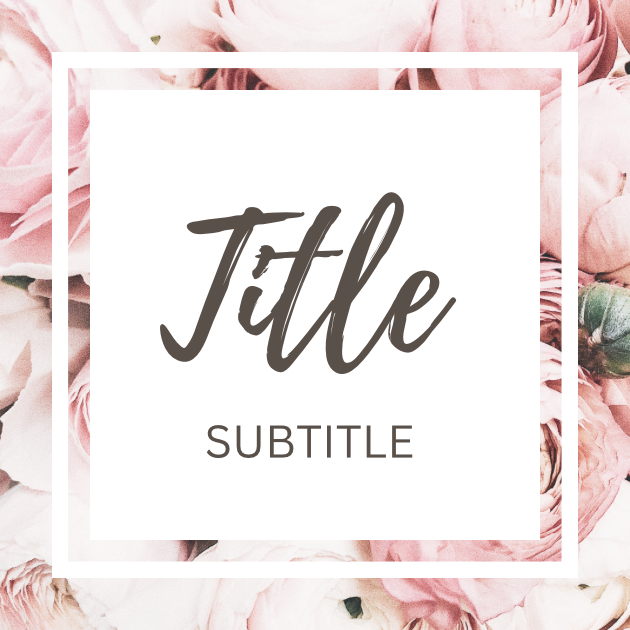 S4 label template with rose and white border and script.