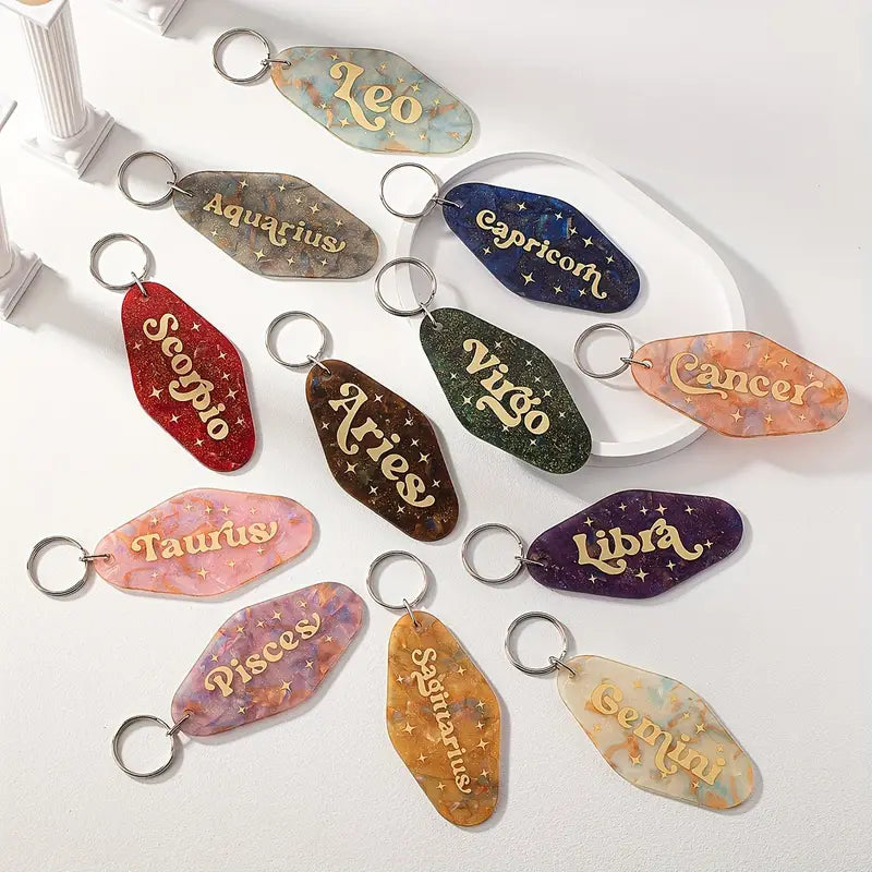 Zodiac Motel Keychains