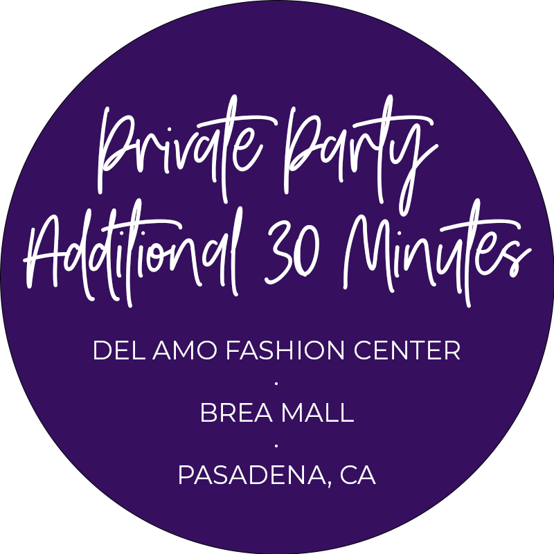 Private party additional time 30 minutes