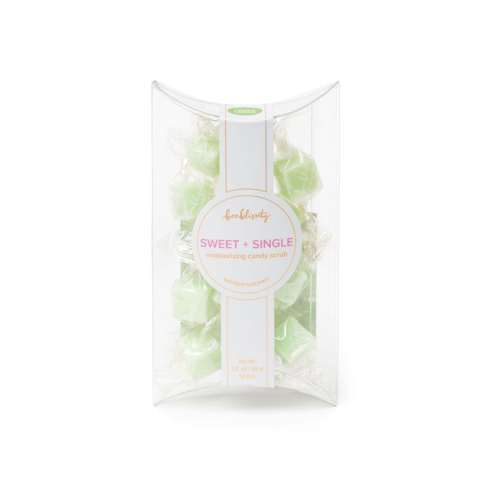 Fresh Lemongrass. Mini-Me Pack: Sweet+Single Candy Scrub by Bonblissity