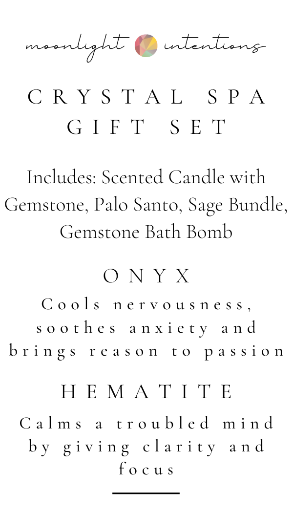 Gift Box. Self-Care Crystal Healing Kit with Amethyst.