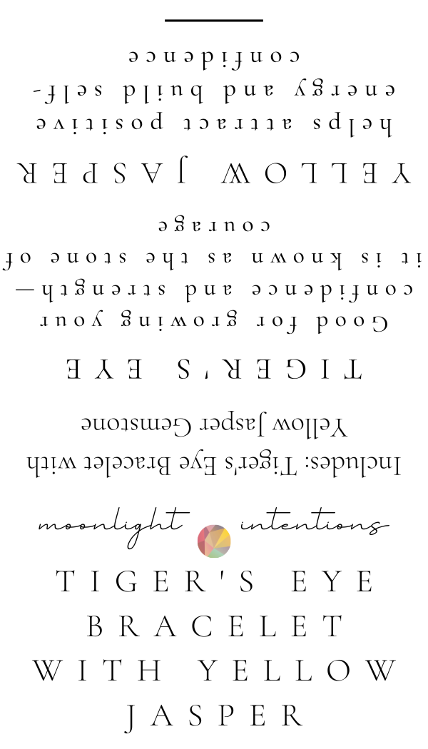 Gift Set. Tiger's Eye with Yellow Jasper Gemstone.