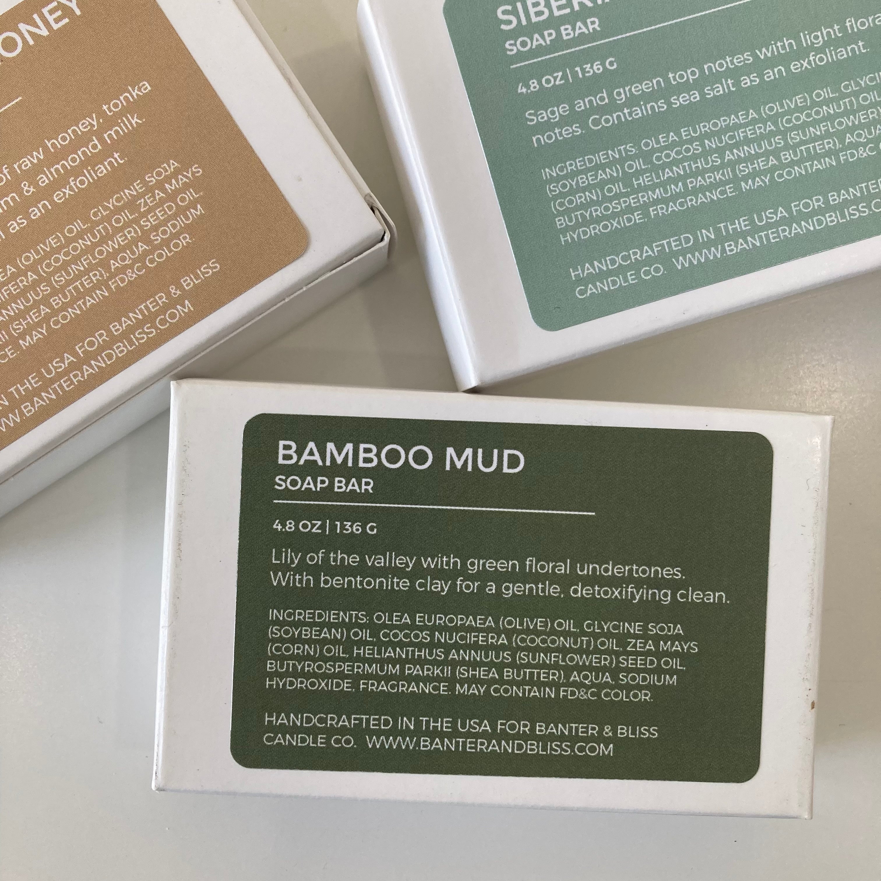 BAMBOO MUD. Cold Process Soap Bar.