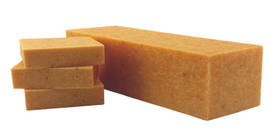 PEACH TEA SCRUB. Cold Process Soap Bar.