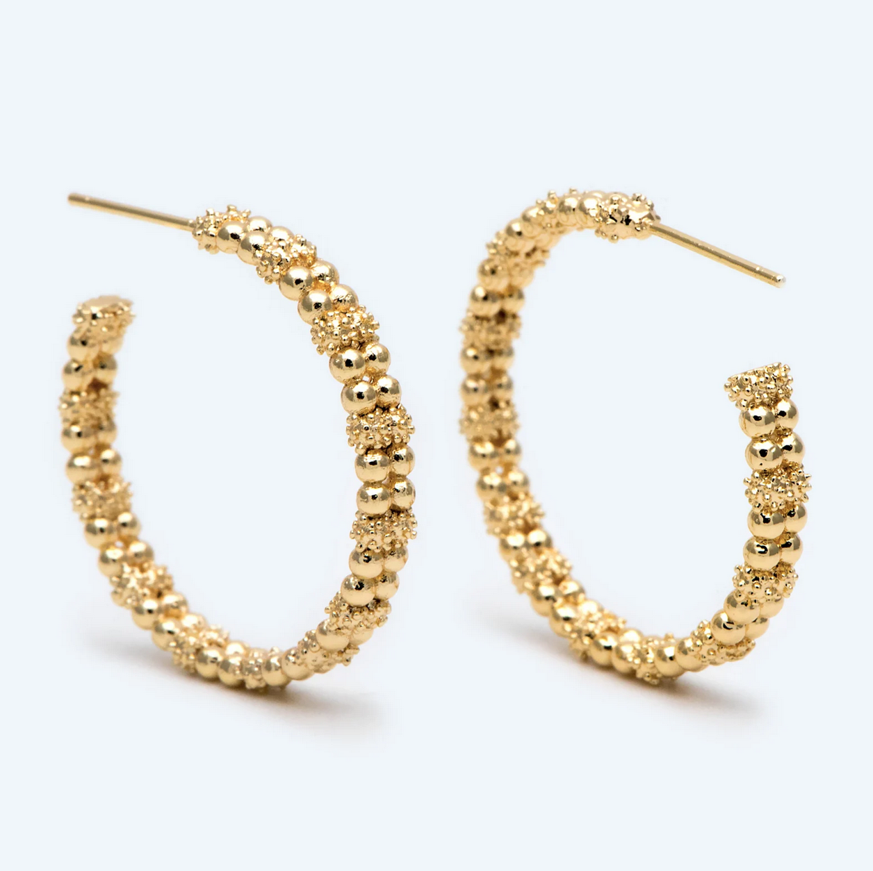 Gold Hoop Earrings 28mm