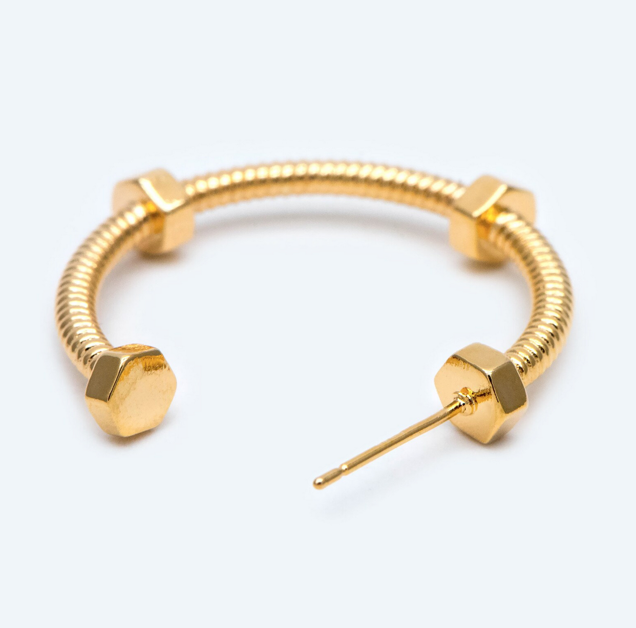 Gold Hoop Earrings 33mm