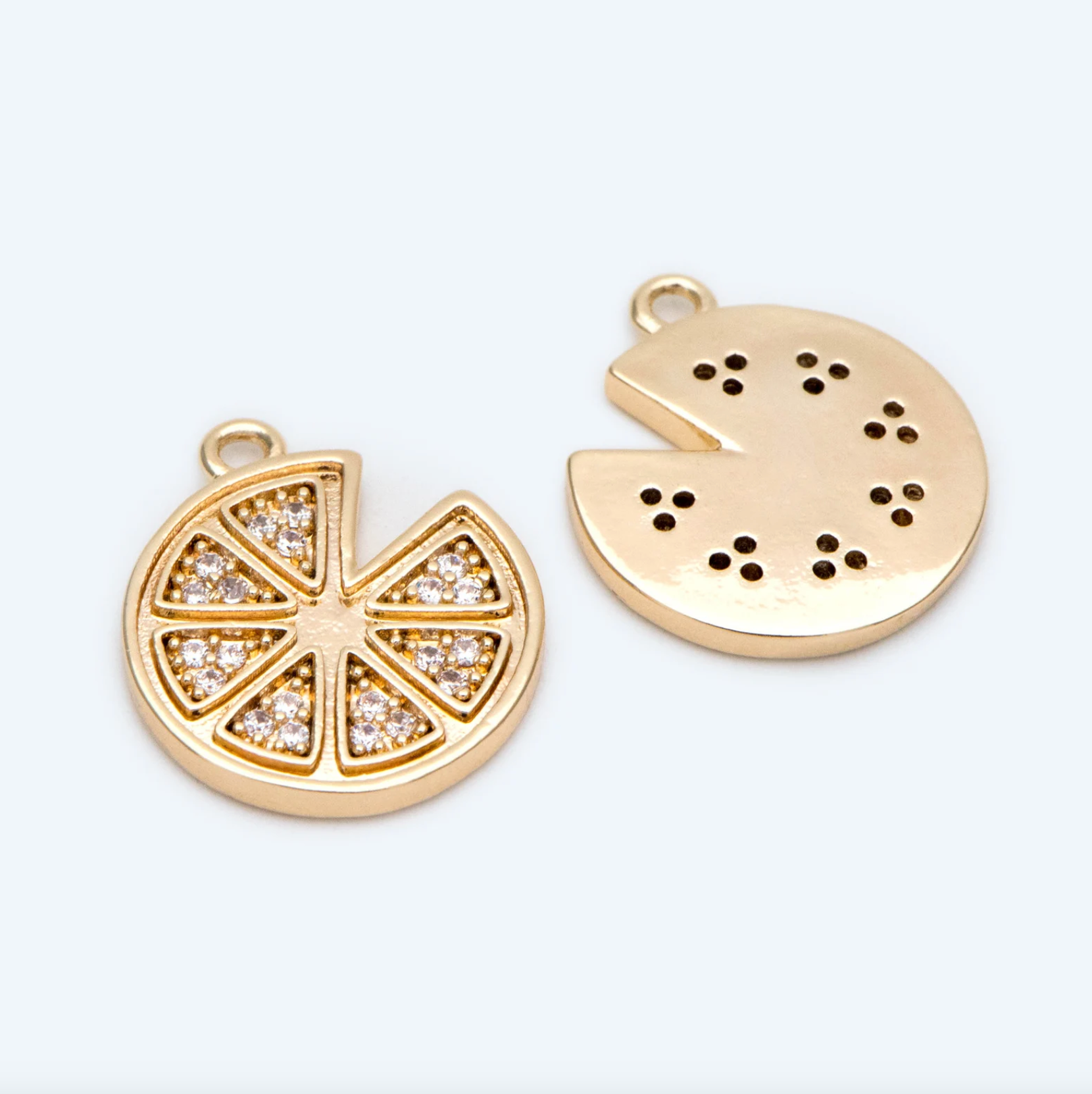 Slice of Lemon Threader Earrings.