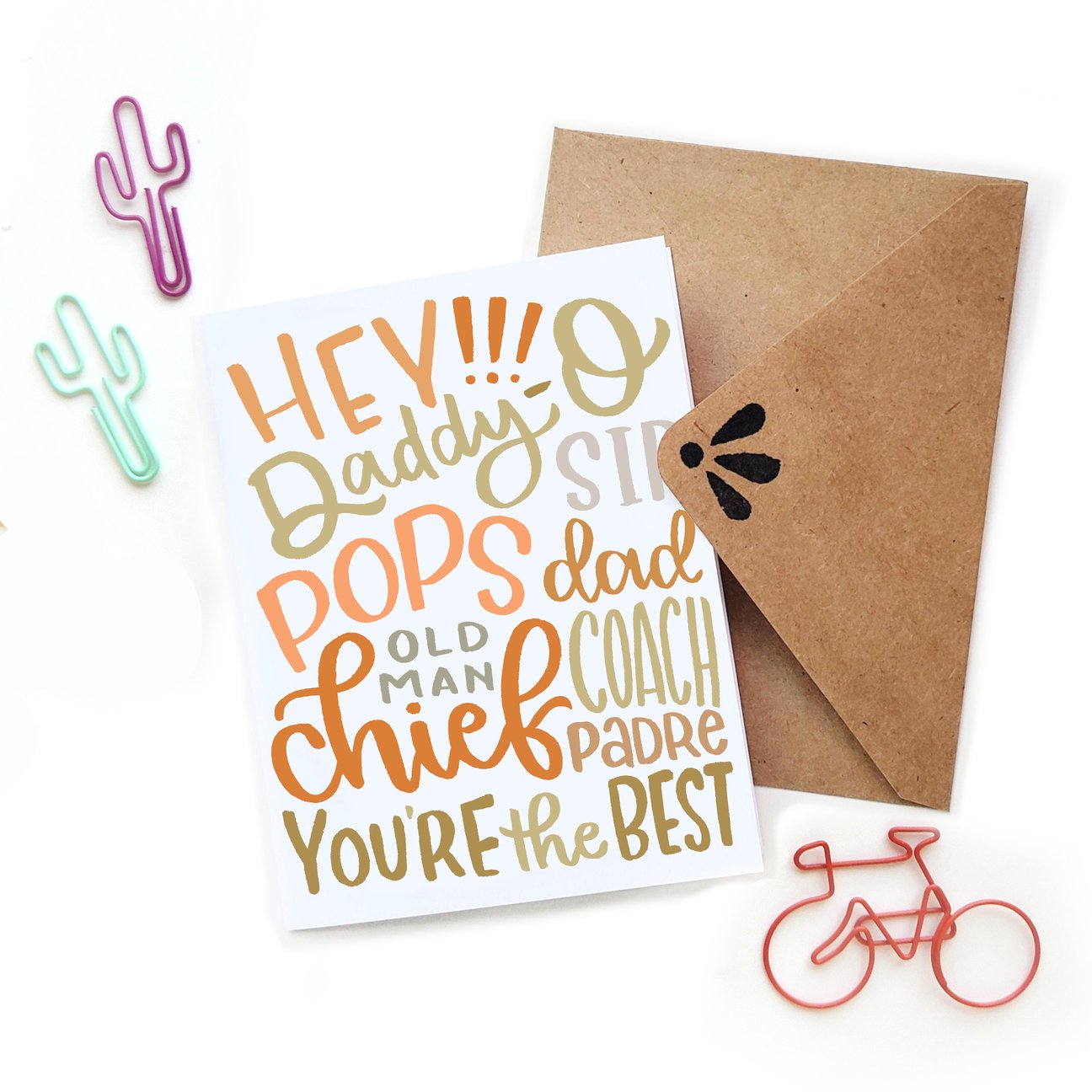 Father's Day Daddy-O Card Card by Sketchy Notions